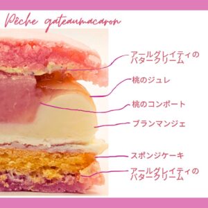 新商品登場桃のマカロンケーキ｜浜松のスイーツショップ_ガトーペティアン