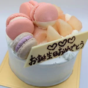 バースデーケーキが旬の食材桃に変更|浜松のスイーツショップ_ガトーペティアン、バースデーケーキ予約受付中
