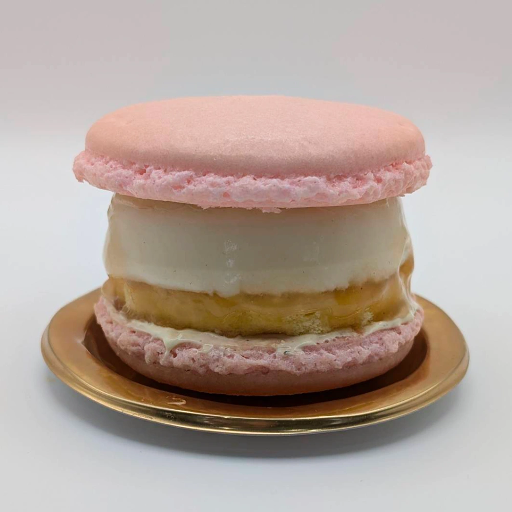 新商品登場桃のマカロンケーキ｜浜松のスイーツショップ_ガトーペティアン